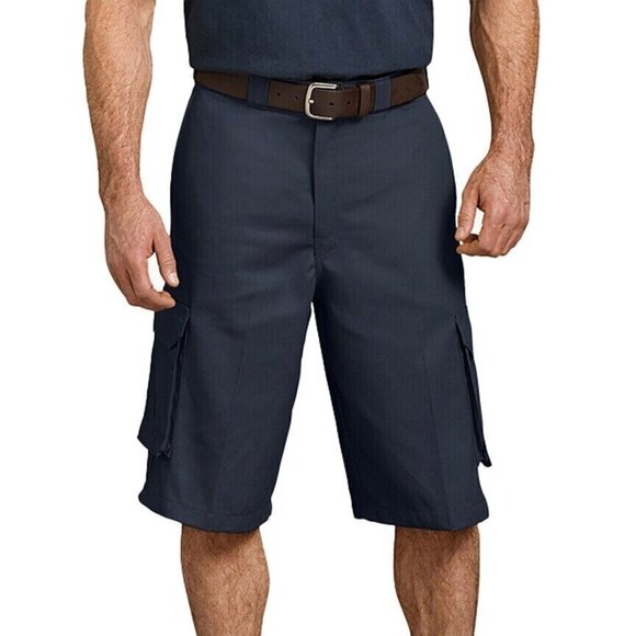 Dickies Shorts Men’s Size 42 Navy‎ Blue Loose Fit Cargo Work 13" WR888DN NEW - Picture 1 of 7